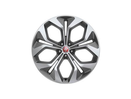 Llanta de aleación de 21" con 5 radios dobles, Style 5053 y acabado en Satin Grey Diamond Turned