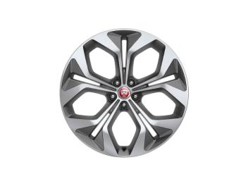 Llanta de aleación de 21" con 5 radios dobles, Style 5053 y acabado en Satin Grey Diamond Turned