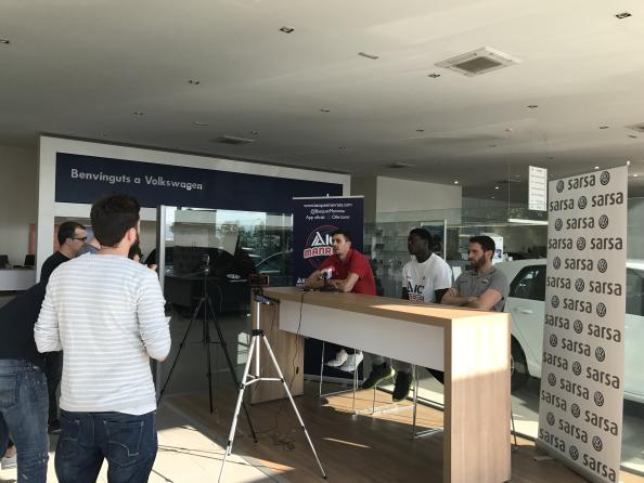 Sarsa Volkswagen patrocina la rueda de prensa y el partido del Manresa ante el Real Madrid